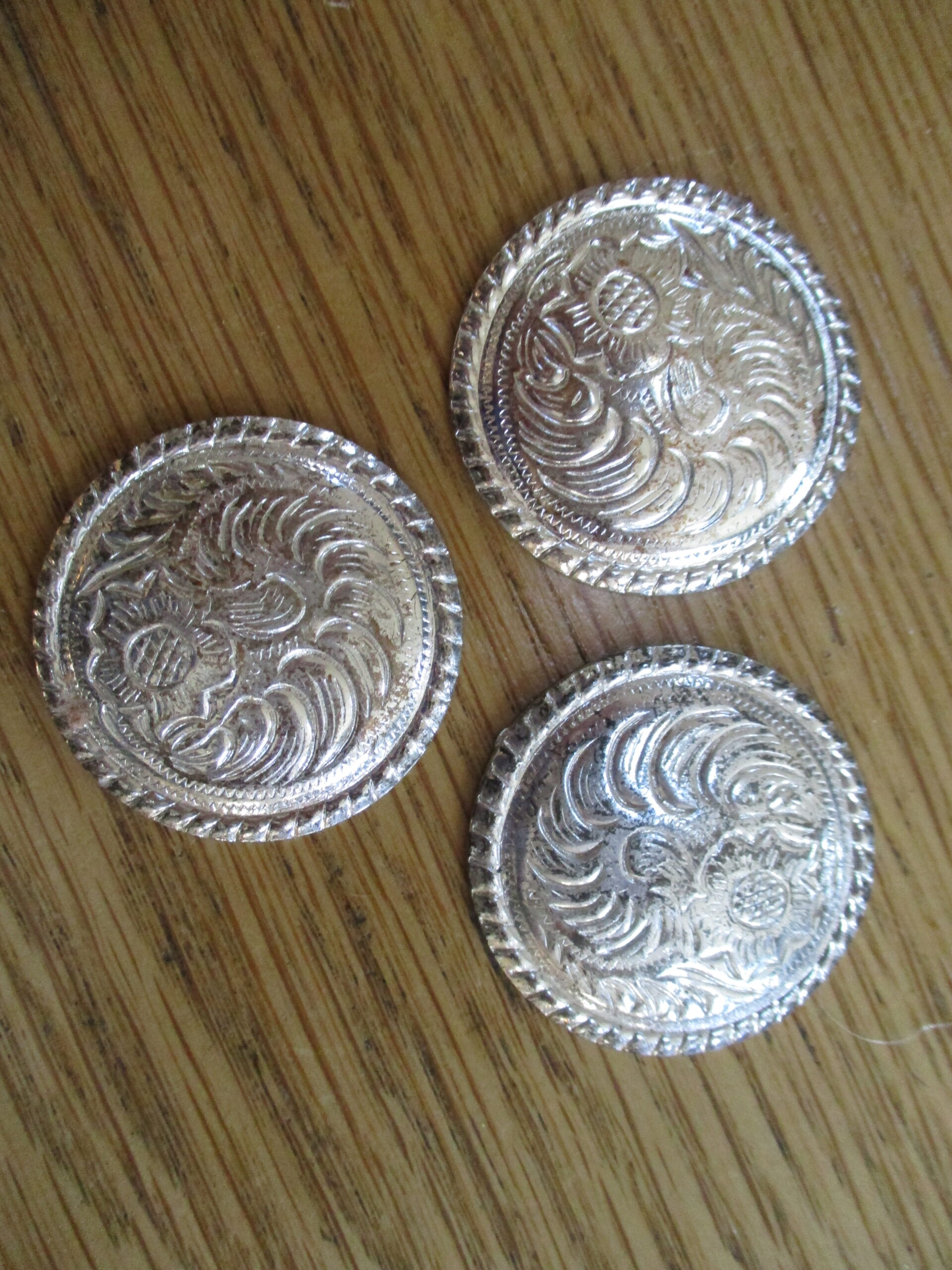 Silver Plated Concho